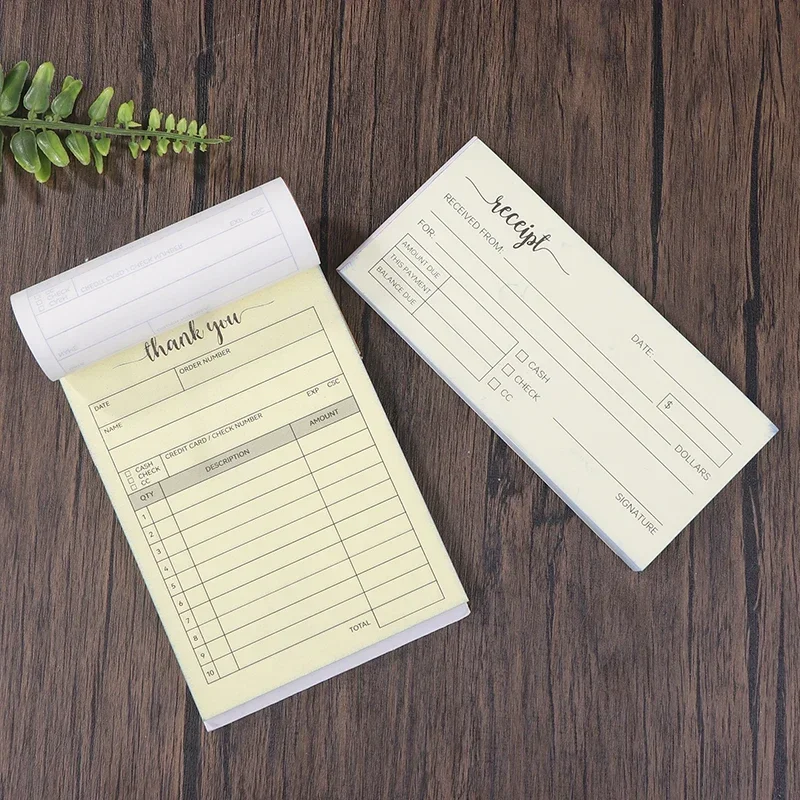 Carbon Copy Book - 비즈니스 판매 송장 영수증 책 -