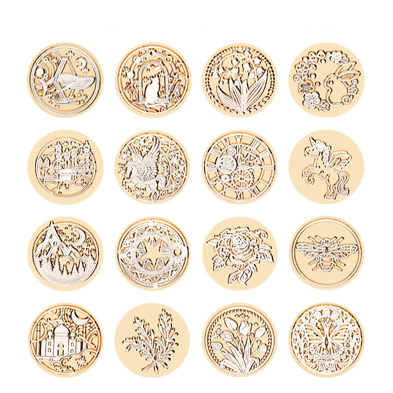 Wax Seal Stamp Kit - 별하늘 연꽃 무늬 왁스 씰 스탬프