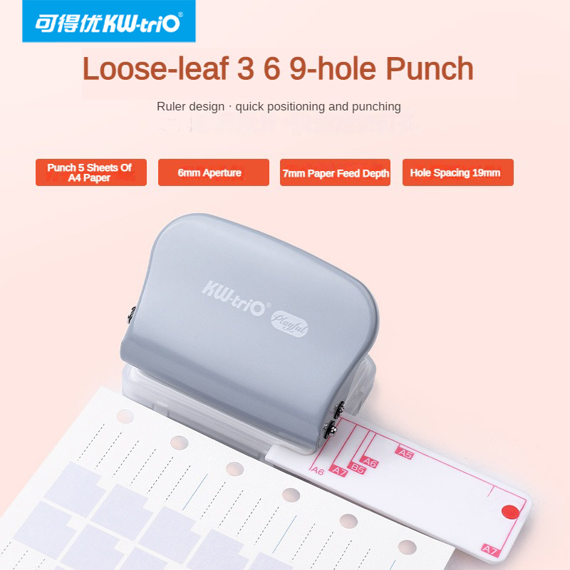 Paper Punch 3 Hole - KW-Trio A5 B5 A6 3 홀