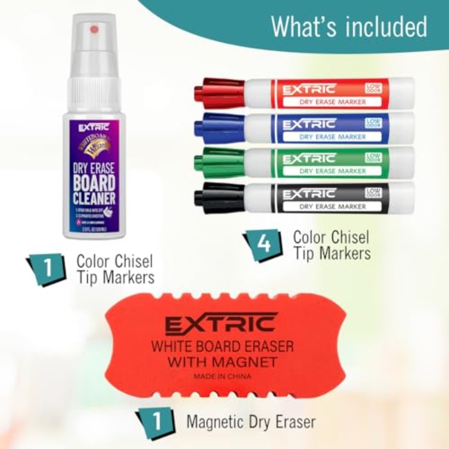 건식 지우개 마커 세트, 화이트보드 마커 4개, 화이트 - Whiteboard Marker Set 리뷰 및 가격
