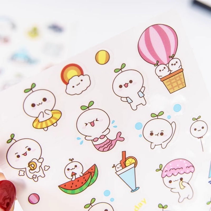만화 고양이와 종이 스티커, 카와이 다이어리 스티커,  - Total Stationery & Office Supply 리뷰 및 가격