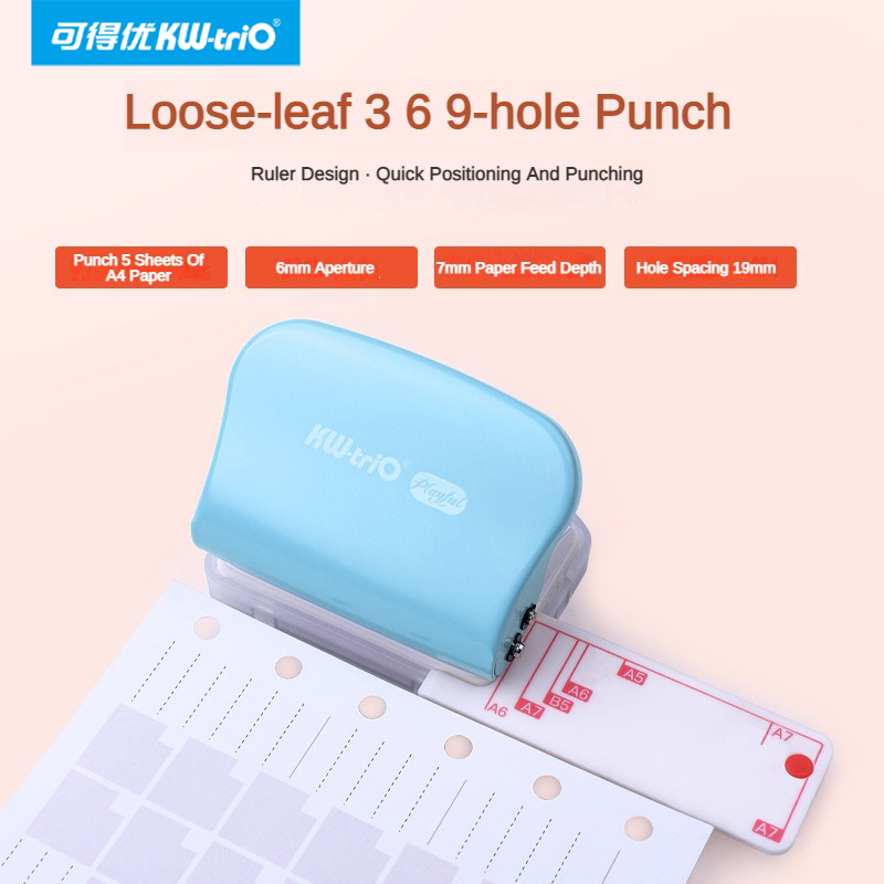 KW-Trio A5 B5 A6 3 홀 6 홀 9 홀 휴 - Paper Punch 3 Hole 리뷰 및 가격