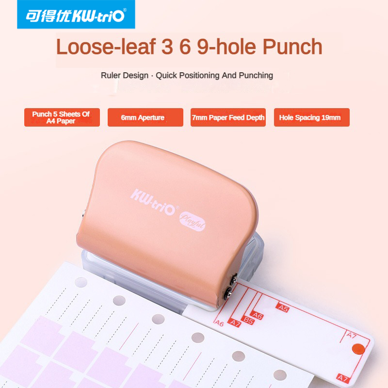 KW-Trio A5 B5 A6 3 홀 6 홀 9 홀 휴 - Paper Punch 3 Hole 리뷰 및 가격